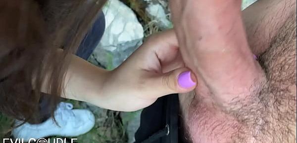  I Got Goosebumps While He Fucked Me in Public   Facial on Nike AirforceC